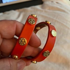 Tory Burch Double Wrap bracelet- Poppy Red